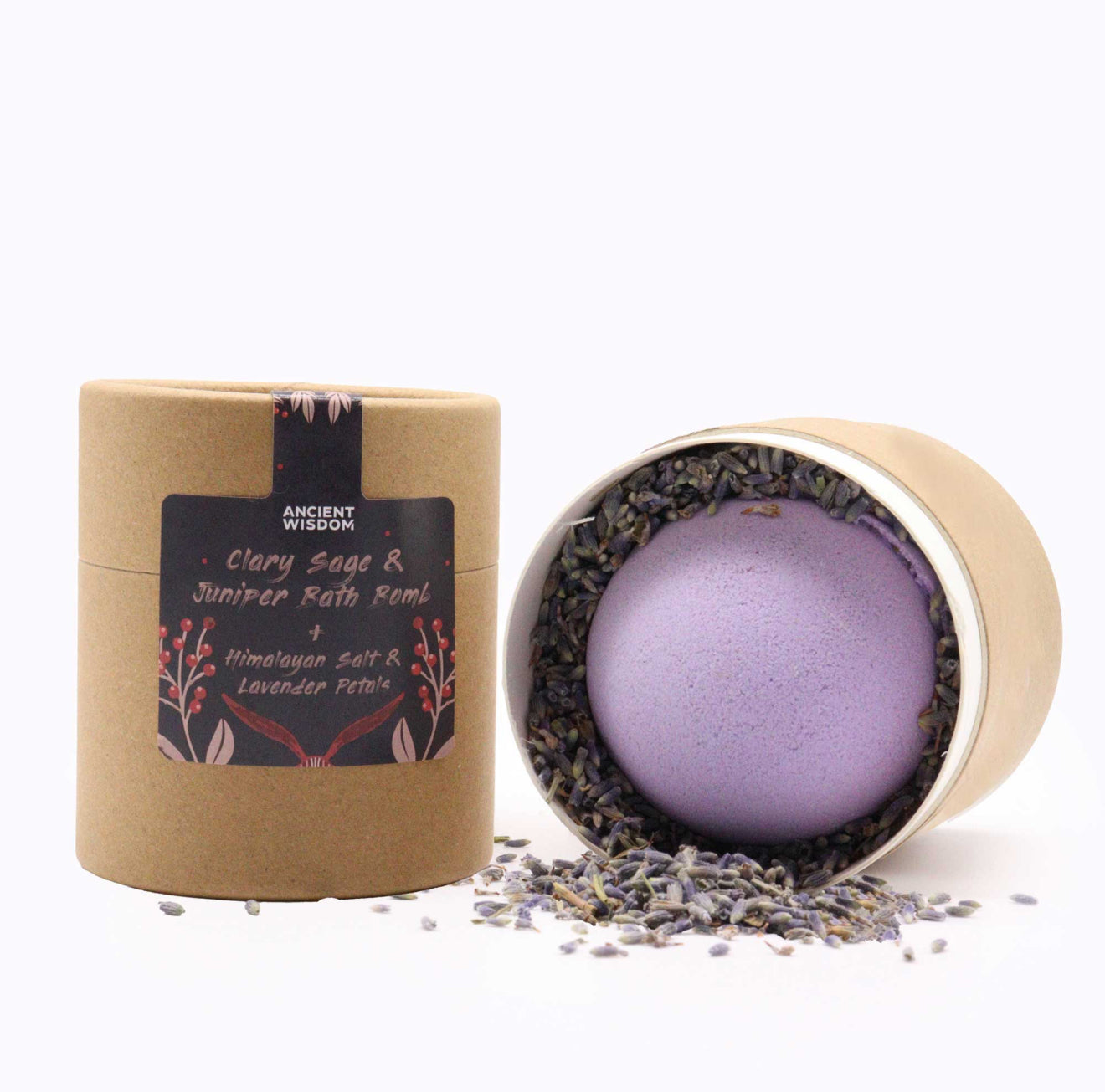 Enchanting Heart Aromatherapy Set. Bath Bomb, Bath Salts and Lavender Petal Gift Set