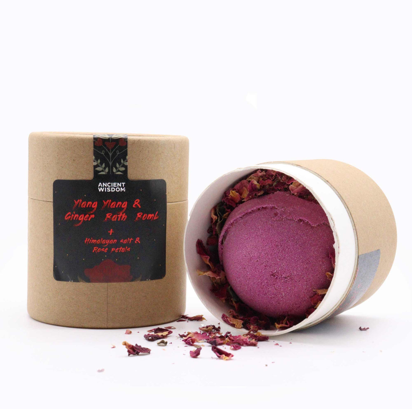 Cupid’s Self Care Aromatherapy Set. Bath Bomb, Bath Salts and Rose Petals Gift Set