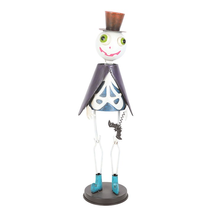 Mr Bones - Metal Skeleton Ornament with Top Hat
