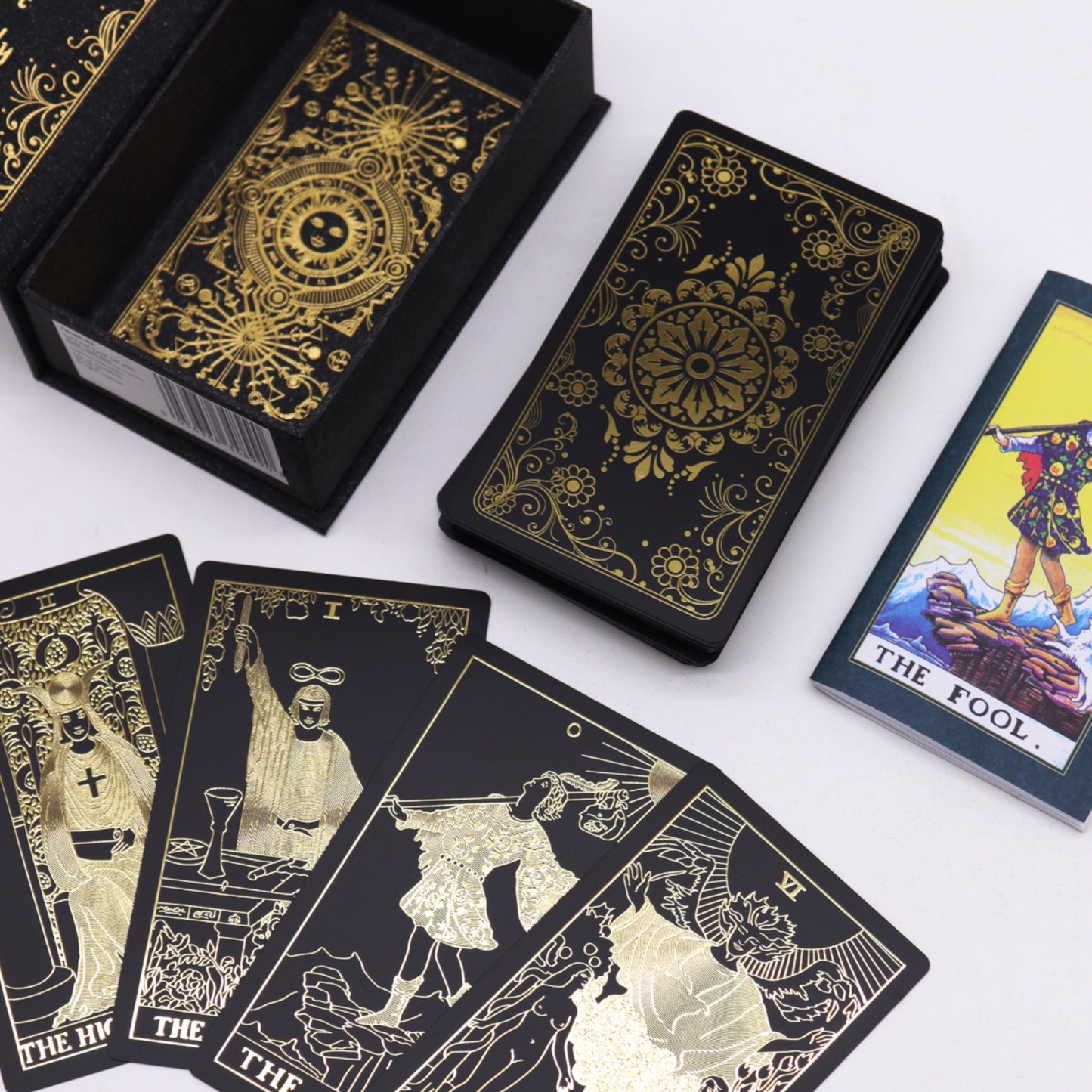 Gold Foil Tarot Set with Book - Gift Box