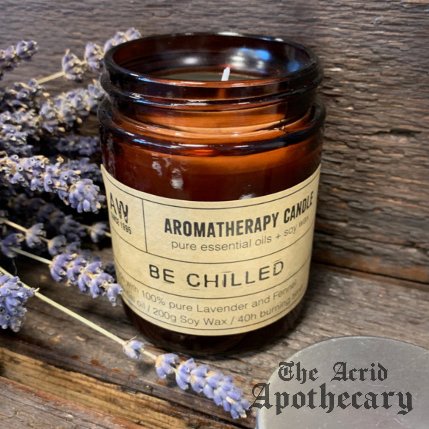 Aromatherapy Candle - Be Chilled. Lavender & Fennel