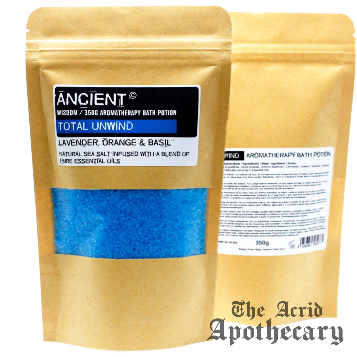 Aromatherapy Bath Potion in Kraft Bag 350g - Total Unwind