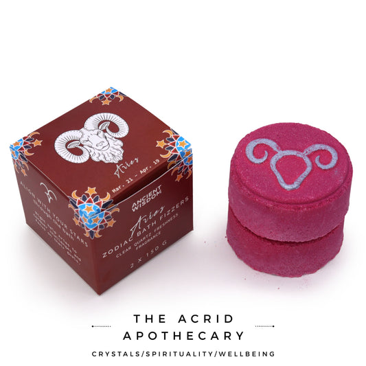 Set of Zodiac Bath Fizzers with Horoscope - Aries