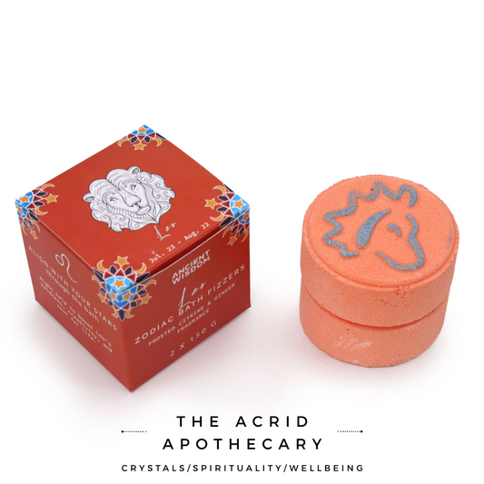 Set of Zodiac Bath Fizzers with Horoscope - Leo