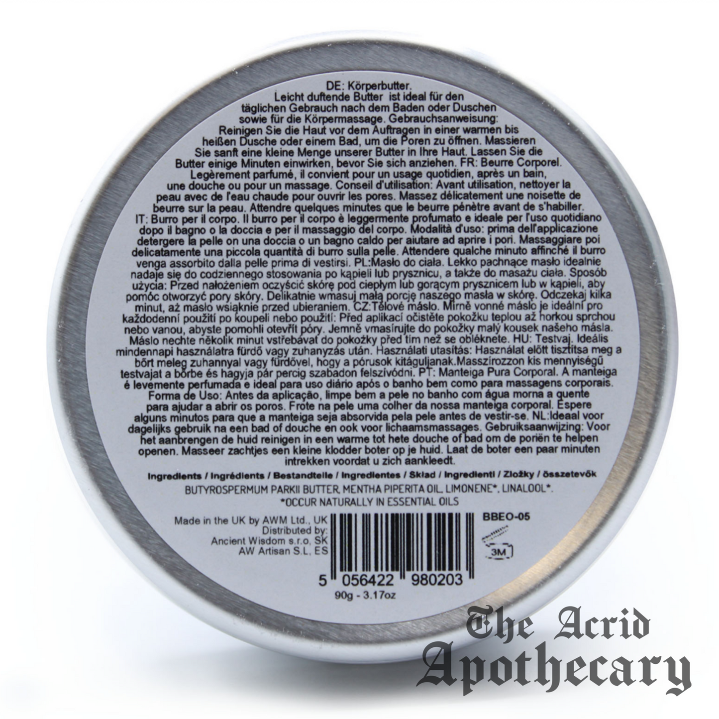 Aromatherapy Shea Body Butter 90g - Peppermint