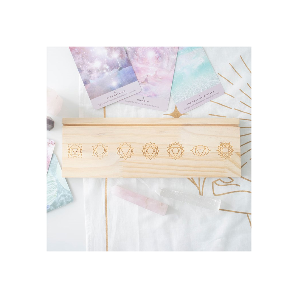 Natural Seven Chakras Tarot Card Stand