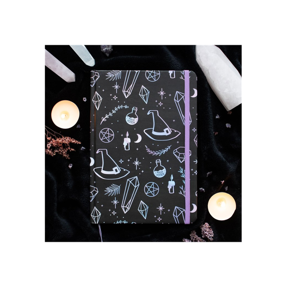 Crystal Witch Print A5 Notebook