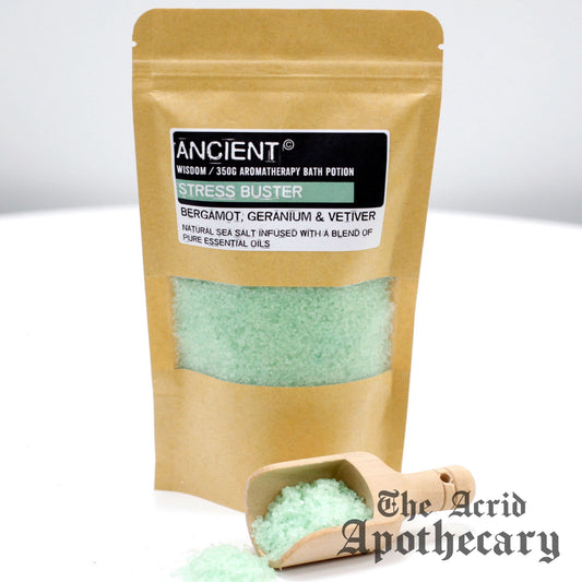 Aromatherapy Bath Potion in Kraft Bag 350g - Stress Buster