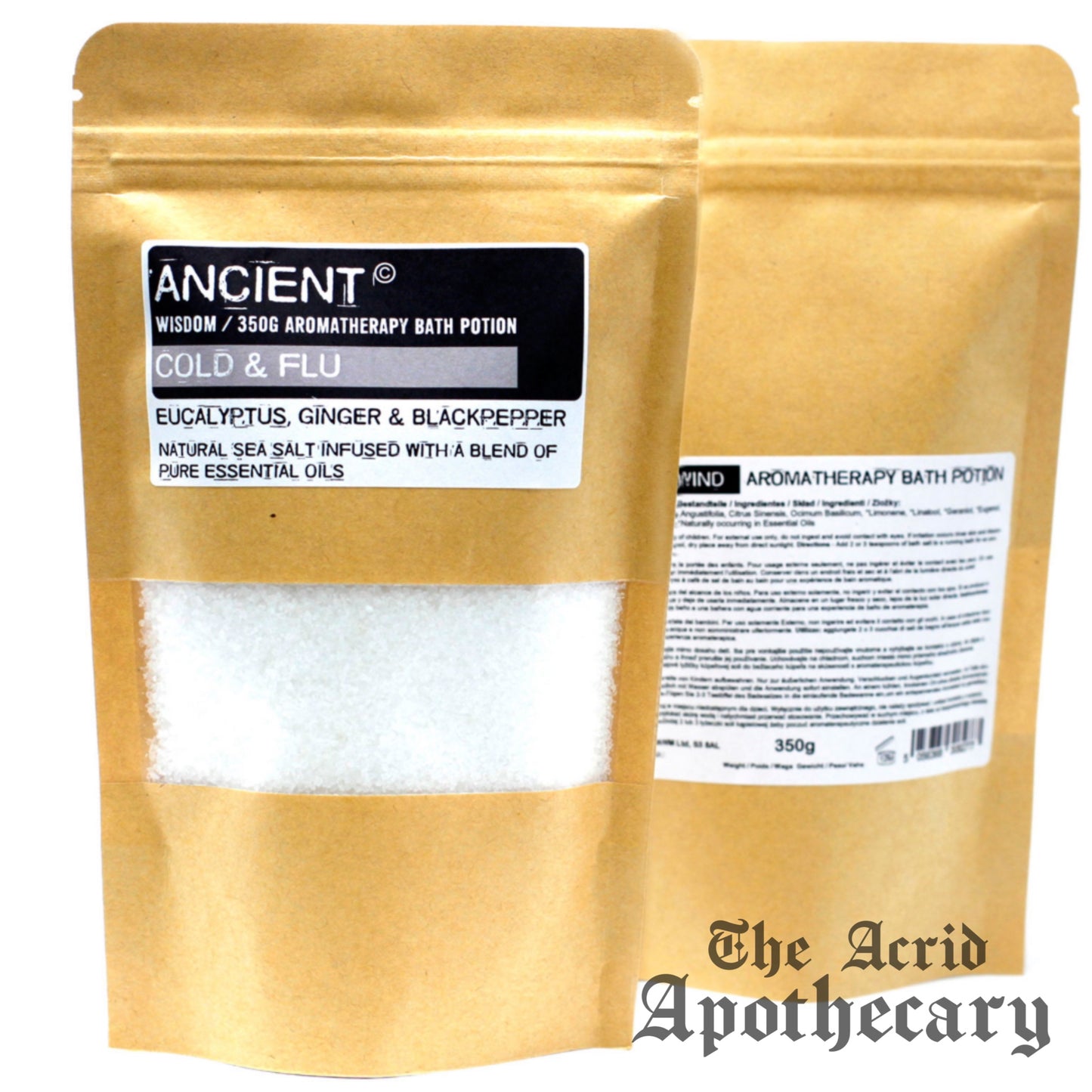 Aromatherapy Bath Potion in Kraft Bag 350g - Colds & Flu