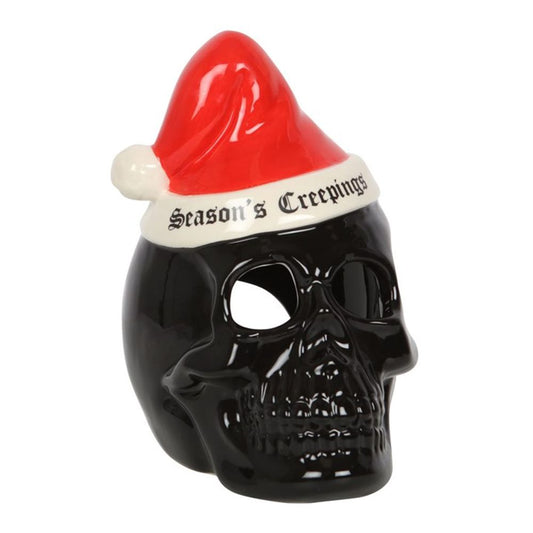 Seasons Creepings Skull Tealight Holder